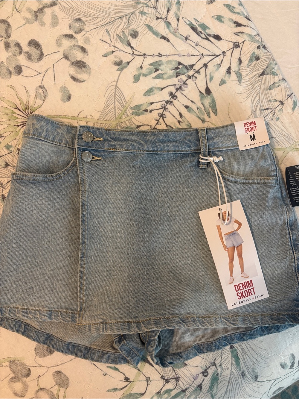 Celebrity Pink Light Blue Denim Skort
